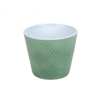 Vas ceramic Harlekin 13cm verde salvie