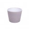 Vas ceramic 13cm Harlekin gri deschis mat