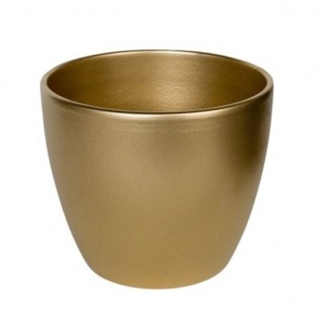Bol ceramic 19cm auriu