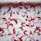 Organza sul catifea 47cmx5m crem/bordeaux