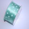 Banda decor saten cu buline 3.8cmx25y verde menta