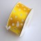 Banda decor saten cu buline 3.8cmx25y galben lamaie