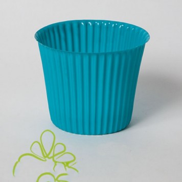 Vas pvc 14cm turcoaz