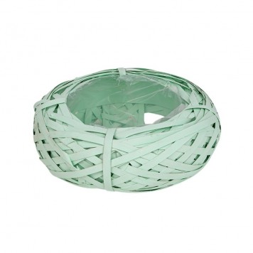 Bol din nuiele 15x7.5cm verde