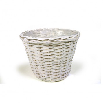 Bol din nuiele 30x24cm alb