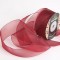 Banda decor organza 3,8cmx25m bordeaux