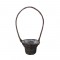 Cos din nuiele cu toarta gri 24.5x16/60cm