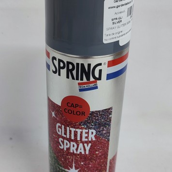 Spray glitter argintiu