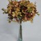 Buchet hortensie cu glitter 37cm ruginiu