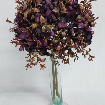 Buchet hortensie cu glitter 37cm vinete mov
