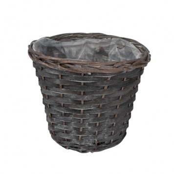 Bol din nuiele gri 10x12cm