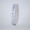 Banda decor saten cu buline 1cmx25y alb/negru