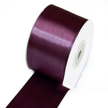 Banda decor saten 5cmx25y vinete mov