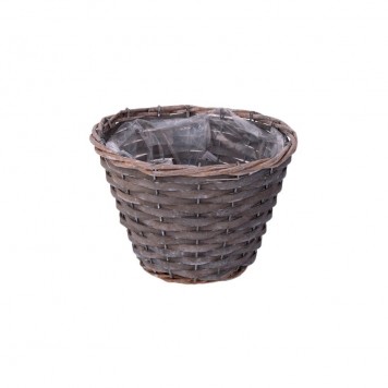 Bol din nuiele gri 19x13,5cm
