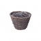 Bol din nuiele gri 19x13,5cm