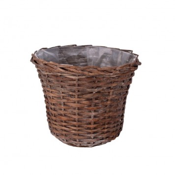 Bol din nuiele 27x23cm gri