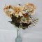 Buchet dalie + hortensii H:32cm piersica