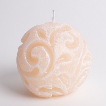 Lumanare glob cu model piersica
