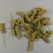 Pick coacaze 4cm S/65 auriu cu glitter