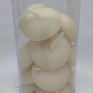 Lumanari plutitoare s/15 crem