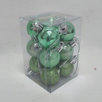 Glob plastic 3cm s/12 verde