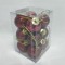 Glob plastic 3cm s/12 bordeaux