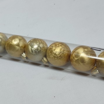 Glob de craciun 4cm s/12 auriu