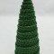 Lumanare tip brad din ceara naturala 13x4.5cm verde