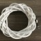 Coronita din nuiele D15CM alb