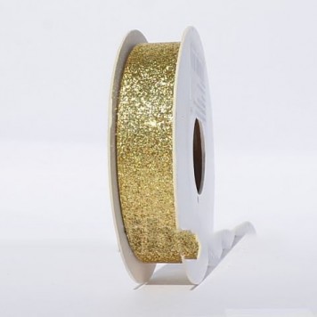 Banda decor 16mmx10m cu glitter auriu