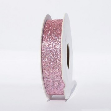 Banda decor 16mmx10m cu glitter nalba