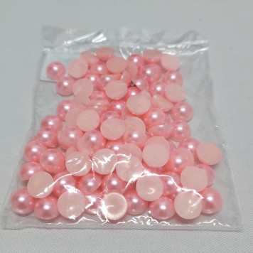 Margele jumatati 12mm S/100 coral