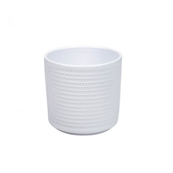 Ghiveci ceramic Calla 16cm alb mat