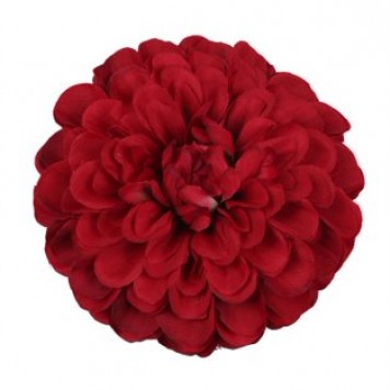 Cap dalie pompon 12cm S/6 rosu