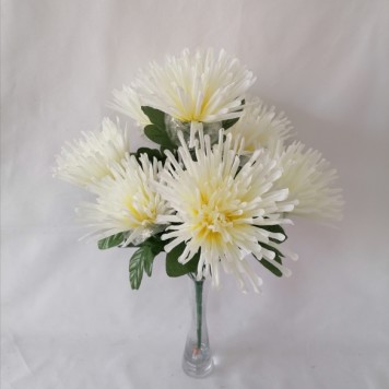 Buchet crizanteme x7 alb