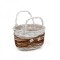 Cos din nuiele cu manere 24x16,5x15/25cm