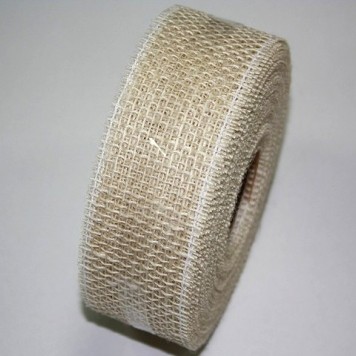 Banda decor yuta 5cmx10m natur deschis