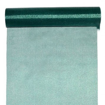 Organza sul 23.5cmx10m verde inchis