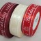 Banda decor cu inscriptie 2.5cmx25y crem
