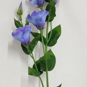 Creanga lisianthus x3 82cm albastru