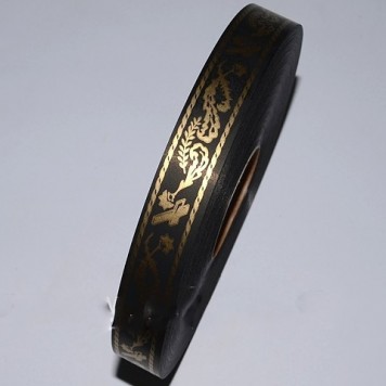Banda decor funerara 2cm-100m negru
