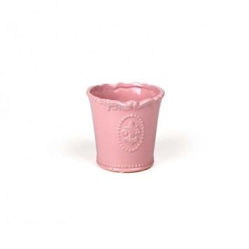 Ghiveci ceramic Bourbon 11.5x11cm roz
