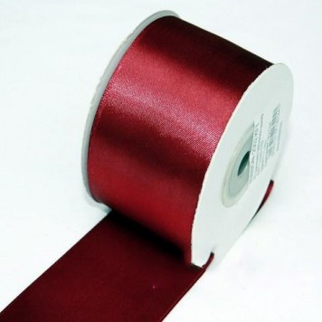 Banda decor saten 5cmx25y bordeaux