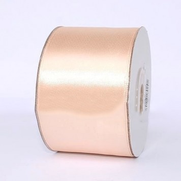 Banda decor saten 5cmx25y bej deschis