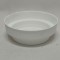 Vas plastic rotund pentru burete 10x3.5cm alb