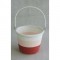 Bol din hartie cu manere D13x11.5cm rosu