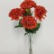 Buchet crizanteme x5 H:45cm portocaliu