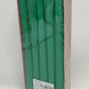 Lumanari conice 24cm S/10 verde