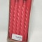 Lumanare spiral 20cm S/10 rosu