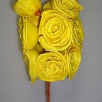 Trandafiri ming 6cm galben
